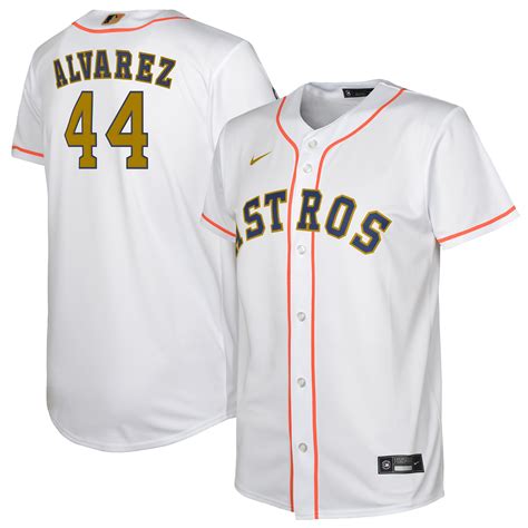 men's houston astros nike white/gold 2023 gold collection replica jersey|Yordan Alvarez Houston Astros Nike 2023 Gold Collection Replica .